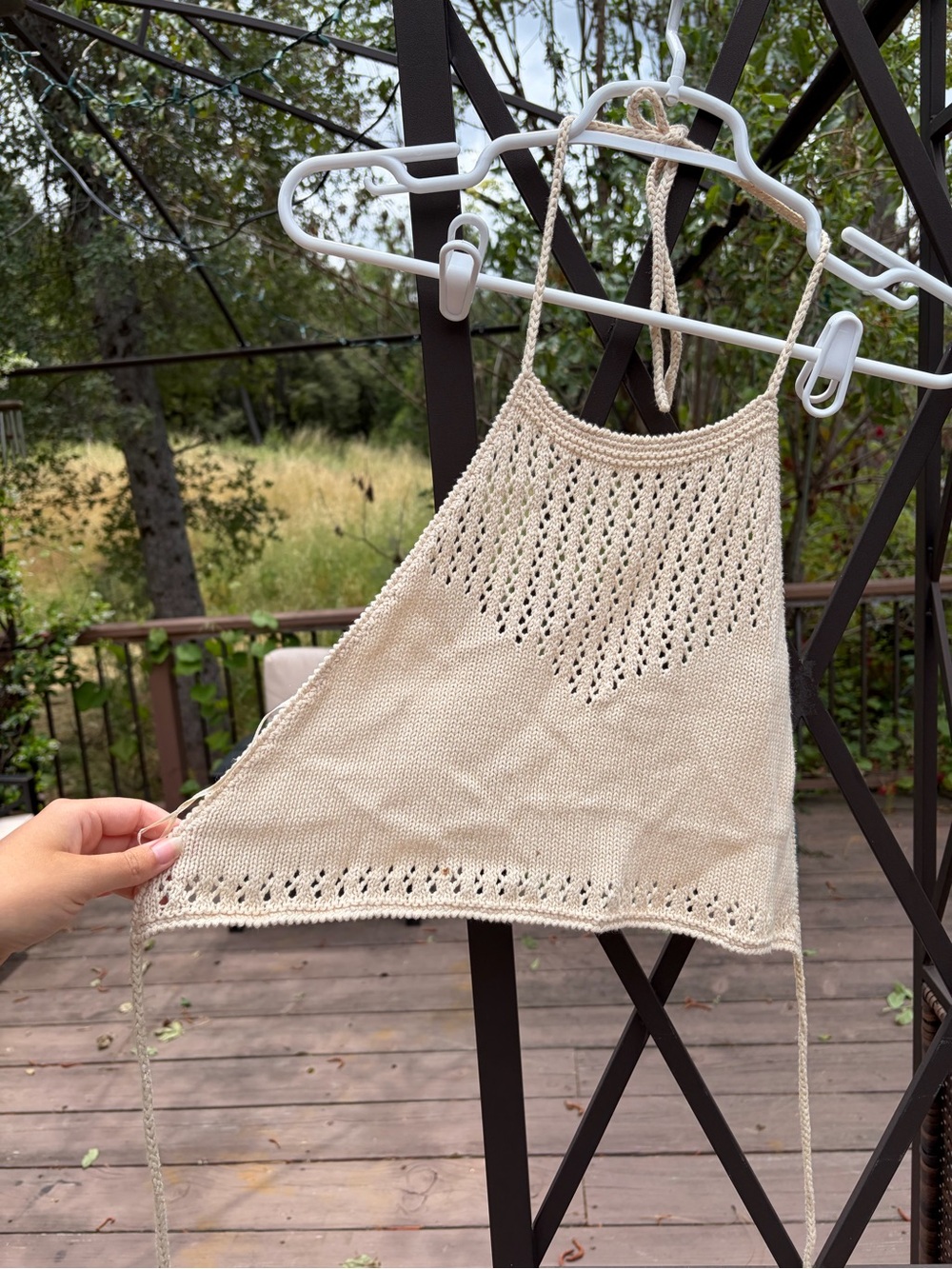 Crochet halter top